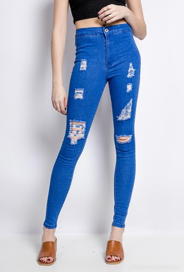 Großhändler Girl Vivi - Ripped skinny jeans