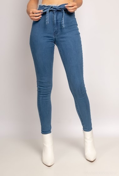 Großhändler Girl Vivi - Skinny jeans with ripped waist