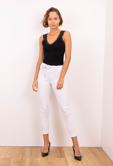 Wholesaler Girl Vivi - Skinny jeans with ripped waist