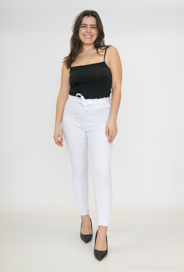 Wholesaler Girl Vivi - Slim jeans with belt