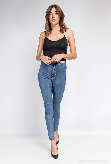 Großhändler Girl Vivi - Jeans mit hoher Taille