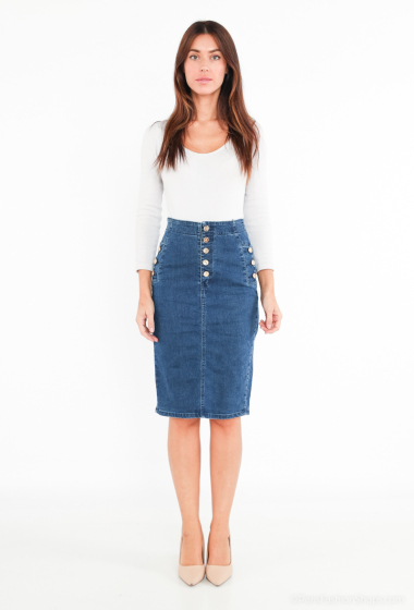 Wholesaler Girl Vivi - Buttoned skirt