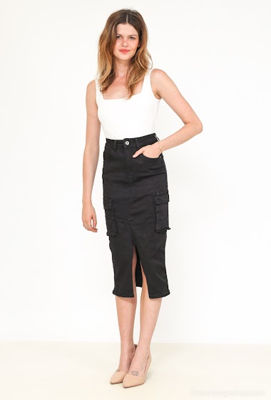 Wholesaler Girl Vivi - Long skirt with cargo