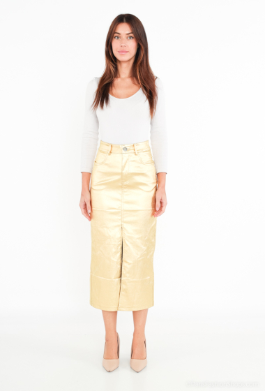 Wholesaler Girl Vivi - Long denim skirt