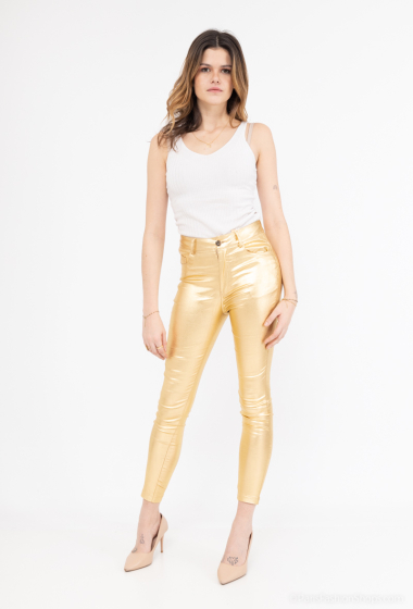Wholesaler Girl Vivi - Faux leather pants