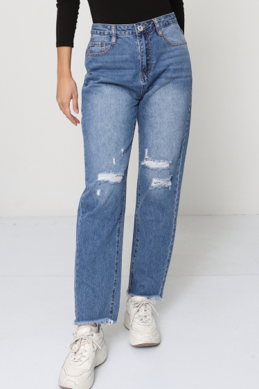 Wholesaler MyBestiny - Ripped mom jeans