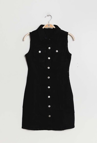 Wholesaler Girl Vivi - Buttoned denim dress