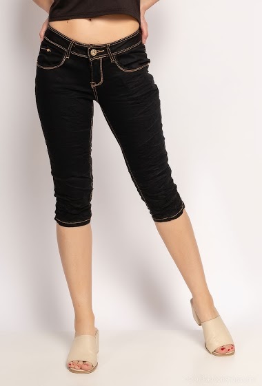 Wholesaler Girl Vivi - Casual long shorts in denim