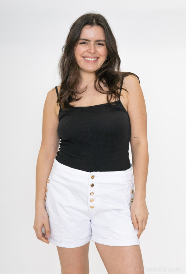 Wholesaler Girl Vivi - Buttoned Denim shorts