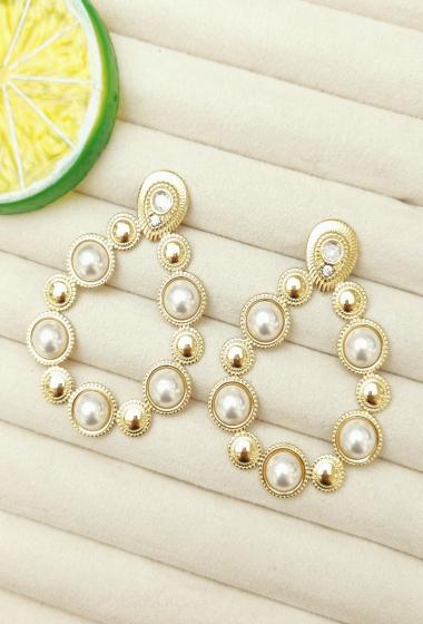 Wholesaler Glam Chic - Pearly pearl earring