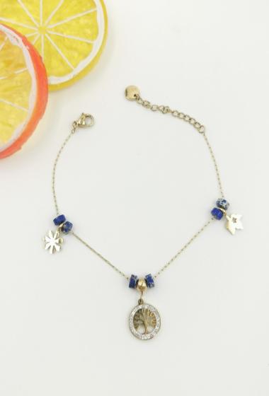 Wholesaler Glam Chic - Tree of life bracelet and pendants with stainless steel beads