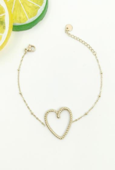 Wholesaler Glam Chic - Stainless steel heart bracelet