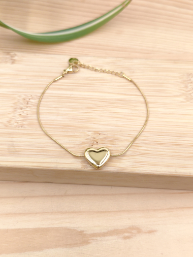 Wholesaler Glam Chic - Stainless steel heart bracelet