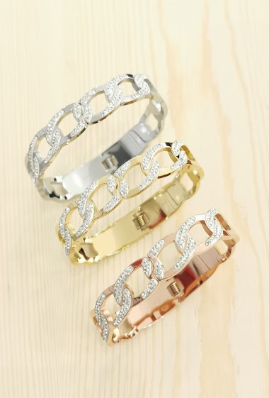 Wholesaler Glam Chic - Stainless steel bangle bracelet
