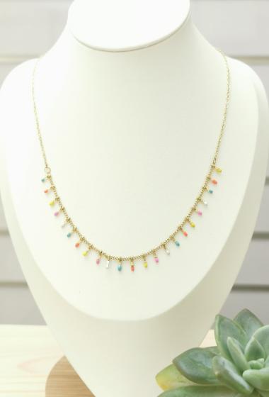 Wholesaler Glam Chic - Colored pearl necklace