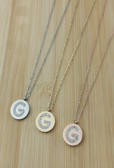 Wholesaler Glam Chic - Necklace stainless steel alphabetical letter