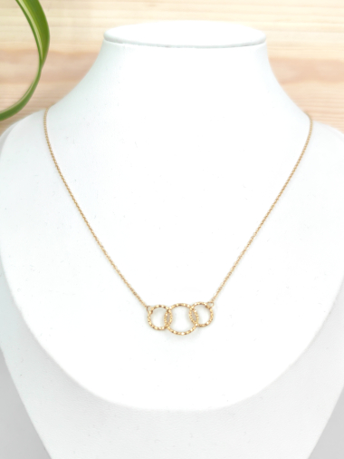 Wholesaler Glam Chic - Stainless steel circle necklace