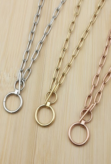 Wholesaler Glam Chic - Stainless steel curb necklace