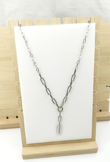 Mayorista Glam Chic - Stainless steel curb necklace