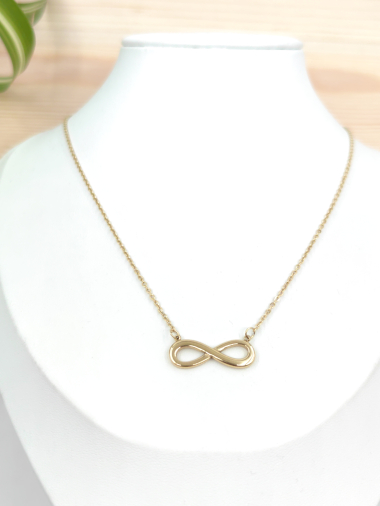 Wholesaler Glam Chic - Stainless Steel Infinity Necklace