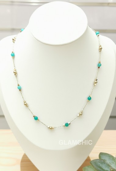 Wholesaler Glam Chic - Stainless steel stone necklace