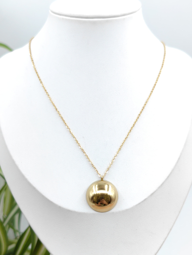 Wholesaler Glam Chic - Round stainless steel necklace