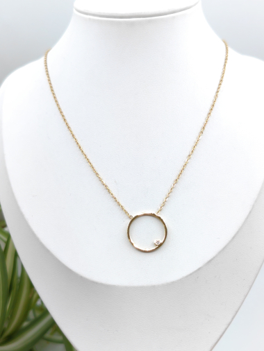 Grossiste Glam Chic - Collier rond en acier inoxydable