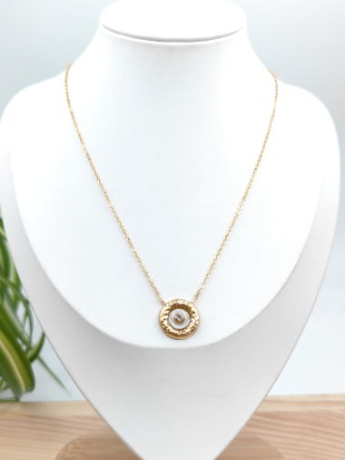 Wholesaler Glam Chic - Transparent round stainless steel necklace