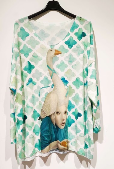 Großhändler Go Pomelo - Printed sweater Tess