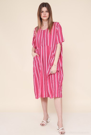 Wholesaler Go pomelo GT - Striped dress