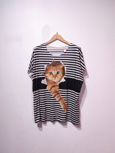 Wholesaler Go pomelo GT - Printed t-shirt sweater Tess