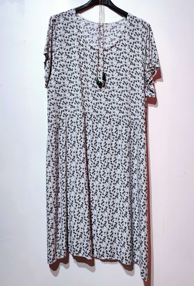 Wholesaler Go Pomelo - Floral dress with necklace
