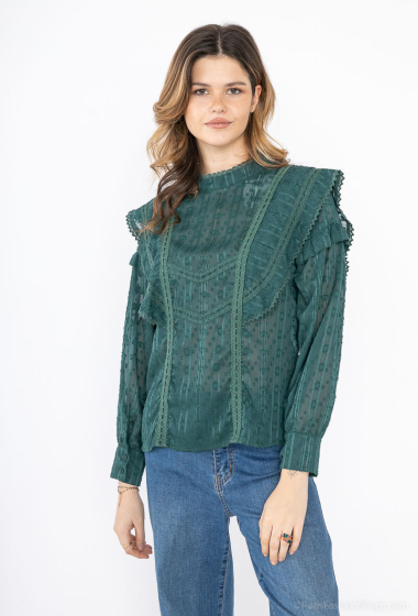 Wholesaler Golden Live - Blouse with embroided details