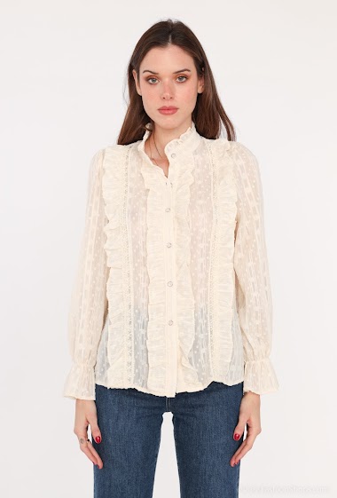 Wholesalers Golden Live - Ruffle and lace shirt