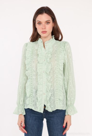 Wholesaler Golden Live - Ruffle and lace shirt