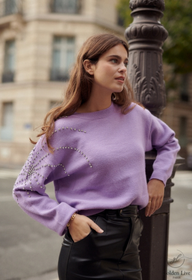 Wholesaler Golden Live - Soft sweater with pearls