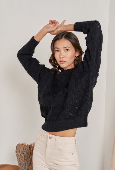 Wholesaler Golden Live - Perforated knit sweater