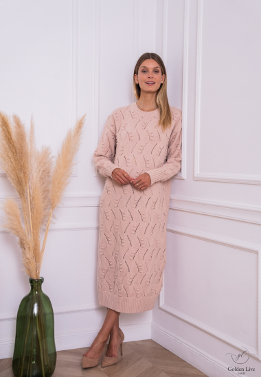 Wholesaler Golden Live - Maxi knit sweater dress