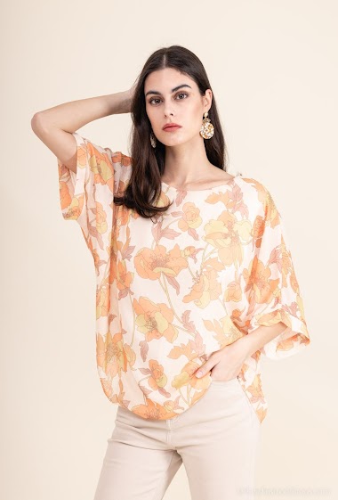 Wholesaler Good Luck - Flowing printed blouse