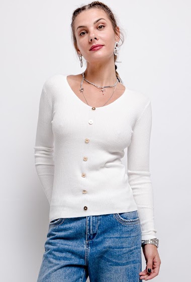 Wholesaler Good Luck - Sweater with button