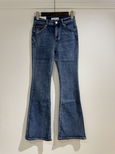 Großhändler Goodies - Flare-Jeans mit Push-Up-Stretch