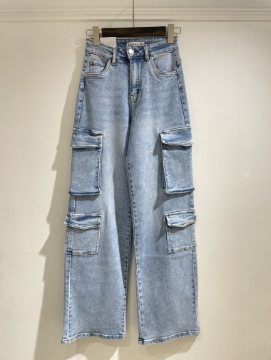 Großhändler Goodies - Cargo-Jeans mit mehreren Taschen