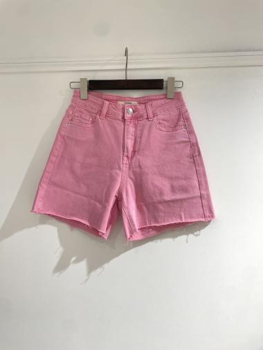 Wholesaler Goodies - Short en jean stretch couleur