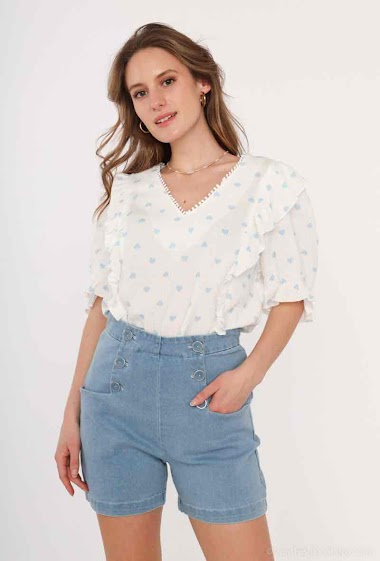 Wholesaler Graciela Paris - Little heart print blouse