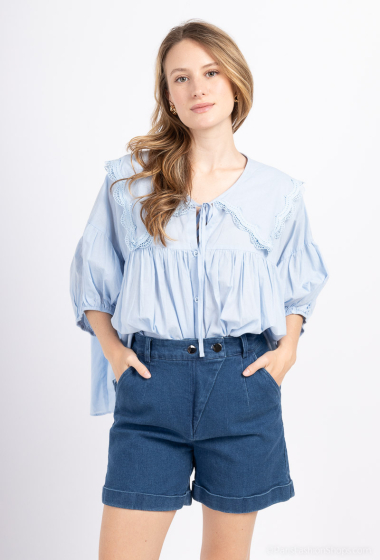 Wholesaler Graciela Paris - Loose shirt with peter pan collar