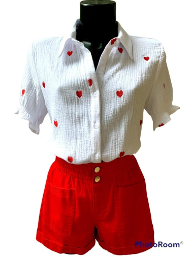 Wholesaler Graciela Paris - Shirt with hearts