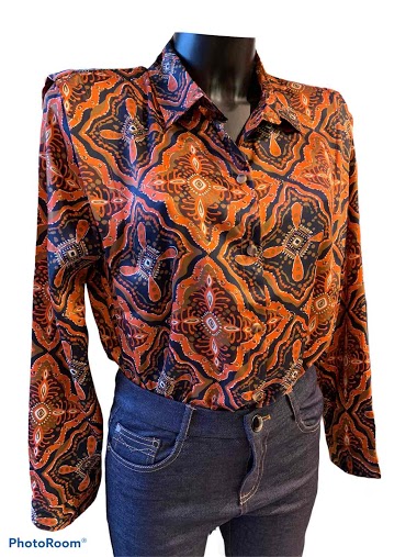 Großhändler Graciela Paris - Shoulder pad printed blouse