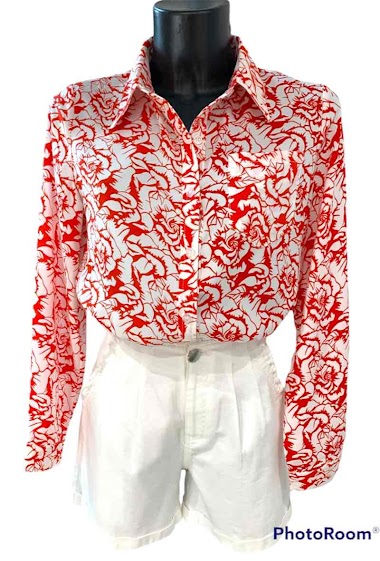 Großhändler Graciela Paris - Fluid. Flower printed blouse