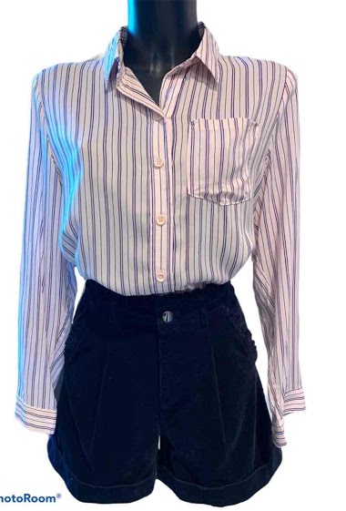 Großhändler Graciela Paris - striped viscose shirt