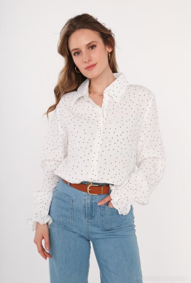 Cotton gauze blouse
